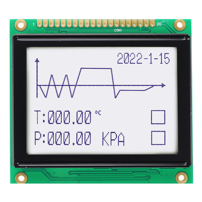 128x64 أحادية اللون 20pin 3.3V FSTN STN شاشة عرض 12864 وحدة شاشة LCD الرسومية