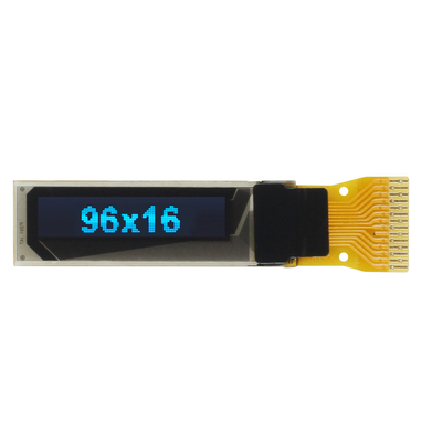 وحدة العرض المكونة من لون واحد من COG حجم صغير 0.69' OLED لوحة LCD 96X16 نقطة