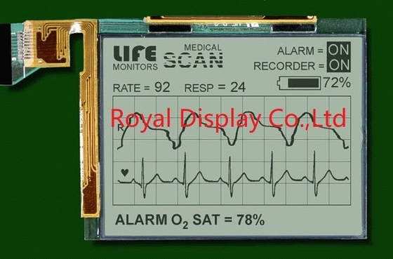 320*240 FSTN LCD Module أحمر للفحص الطبي إيجابي