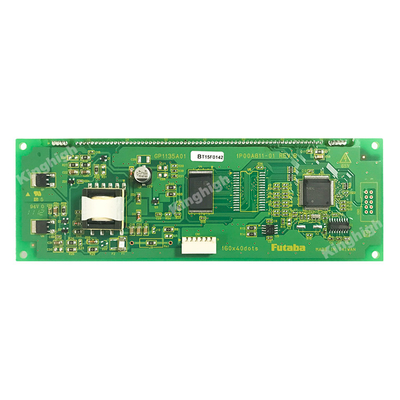 VFD LCD Module Anode Monochrome فرن العرض الأخضر ذو درجة حرارة واسعة ومضيئة عالية