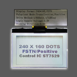 وحدة إضاءة خلفية بيضاء Fstn 240 * 160 نقطة شاشة LCD رسومية لمصفوفة شاشة LCD