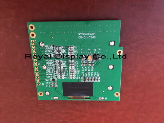 FSTN ايجابي STN رمادي 160X160 نقطة COB UC1698 تحكم شاشة عرض LCD جرافيك FPC لحام