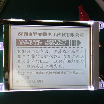 Custom Standard FSTN 320X240 Dots Graphic LCD Module with White Backlight Transflective Positive