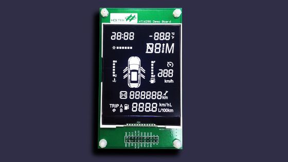 لوحة LCD رقمية مكونة من 7 أجزاء تصل إلى FSTN إيجابيًا للترموستات