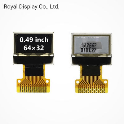شاشة عرض OLED 64 × 32 نقطة Spi Parallel 0.49 بوصة SSD1306 شاشة LCD أحادية