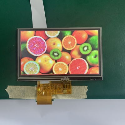 480 × 272 نقطة شاشة TFT LCD 5.0V RGB 40 دبوس 6 بت 5.0 بوصة لوحة اللمس