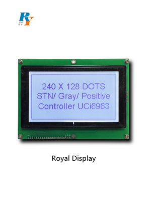 STN رمادي COB شاشة LCD 240X128 نقطة بيانية أحادية اللون إيجابية 5.25 فولت