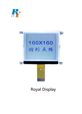 160X160 نقطة FSTN وحدة LCD FFC موصل أحادي اللون 3.3 فولت متوازي