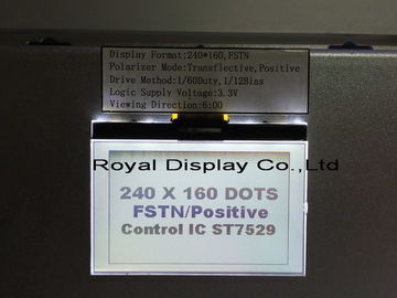 3.3V وحدة إمداد الطاقة الرسومية LCD مع ST7586S إضاءة خلفية بيضاء LED