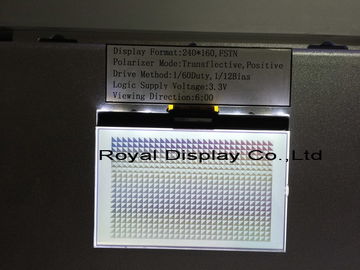 3.3V وحدة إمداد الطاقة الرسومية LCD مع ST7586S إضاءة خلفية بيضاء LED