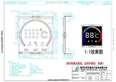 لوحة شاشة تعمل باللمس VA Lcd ، لوحة عرض بلورية سائلة خلفية سوداء فائقة
