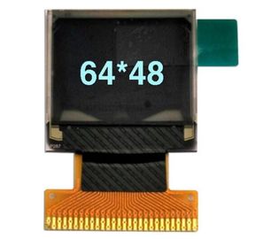 وحدة عرض OLED زرقاء مقاس 0.66 بوصة بدقة 64 × 48 بكسل مع ROHS REACH