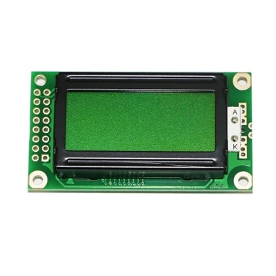وحدة عرض LCD ذات أحرف أبجدية رقمية STN 8x2 أحادية اللون