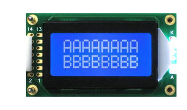 شاشة عرض LCD احترافية 8 × 2 شخصية ، إضاءة خلفية LED بيضاء RYB0802A