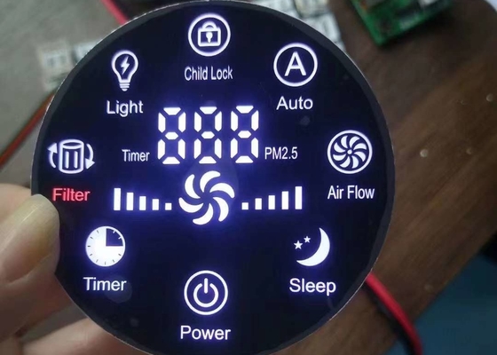 شاشة LED مخصصة سبعة أجزاء عرض متعدد الألوان أبجدي رقمي 7 شرائح LED للأسر المعيشية