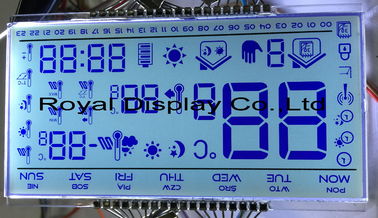 RYD1201AA لوحة LCD مخصصة أزرق أبيض كهرماني استهلاك منخفض للطاقة
