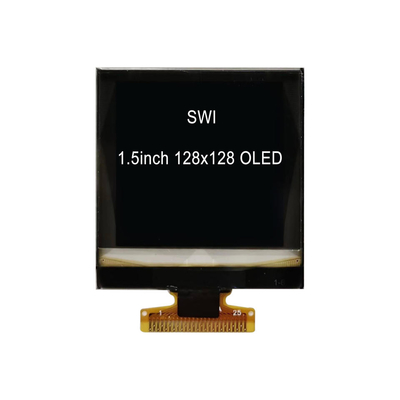 1.5 بوصة 128x128 شاشة عرض OLED LCD 1.5 بوصة وحدة عرض بيضاء I2C SH1107 مربع OLED