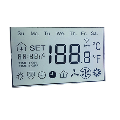 3.3V مخصص LCD وحدة TN أحادية اللون 7 قطعة لمقياس الطاقة الذكية