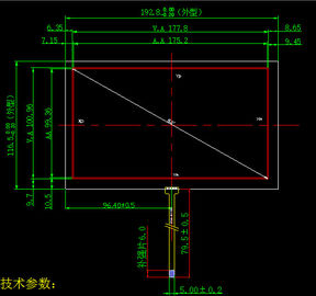1.8 "-21" شاشة لمس LCD قطرية وحدة 3H صلابة قلم رصاص ملكي