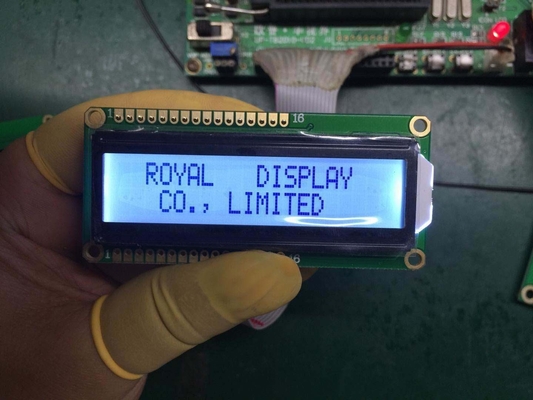 16x2 شخصية 6 ساعة عرض الاتجاه لوحة LCD مع Aip31066 السائق IC