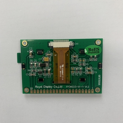 8 بت متوازية 2.23' OLED شاشة LCD 128X32 نقطة الخط الأصفر / الأبيض / الأخضر