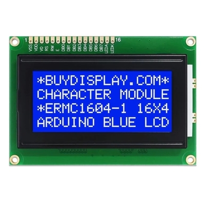 عرض LCD عالي الوضوح 1604 حرف STN أزرق سلبي 16X4 أحمر