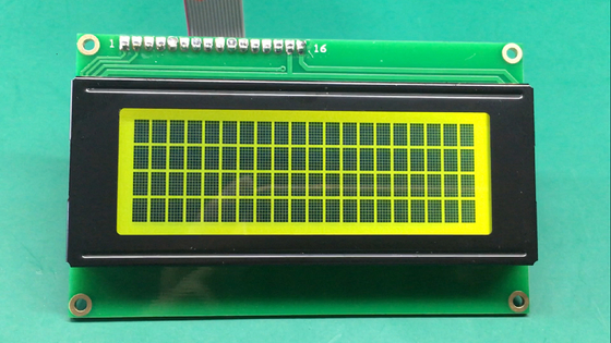 RY-C204LYILYW STN وحدة LCD ذات الحرف الأصفر - الأخضر مع SPLC780D1-021A IC