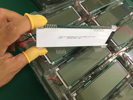 وحدة TN LCD للمقياس الإلكتروني النعكاسي الإيجابي الأحمر 3.3 فولت