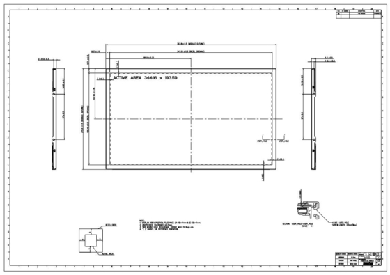 G156HCE-L01 INNOLUX 15.6 بوصة TFT LCD Module 1920*RGB*1080 العرض