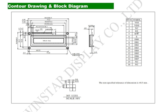 2.4'' 100*16 نقطة وحدات OLED أحادية اللون العرض الصناعي/الطبي WEG010016A