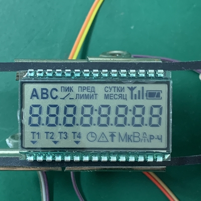 TN LCD Module 2.8v -40 درجة مئوية مقياس الطاقة الإيجابي 64 هرتز