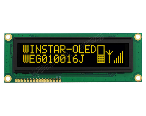 وحدة LCD OLED 3.84'' 100*16 الرسومات سوبر واسعة درجة حرارة 5.0v Winstar استبدال