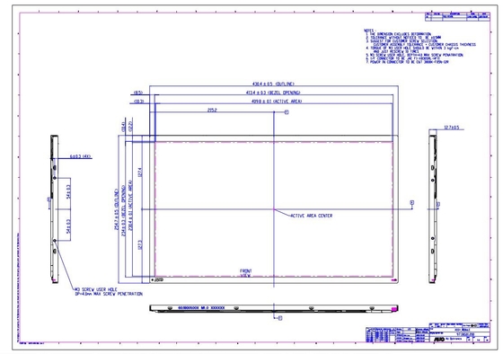 18.5'' TFT LCD Module 1366*768 RGB LVDS واجهة AUO العرض الأصلي MOQ صغير