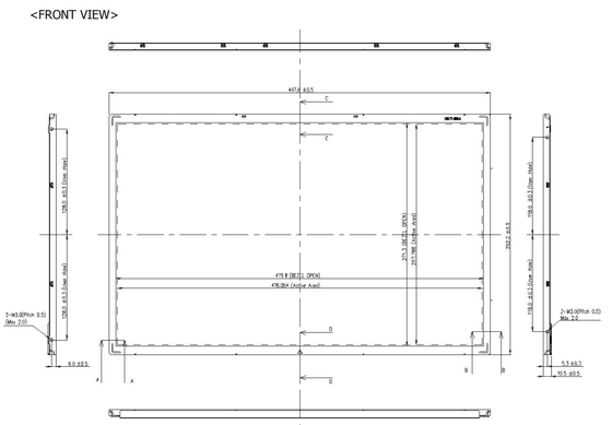 21.5'' TFT LCD Full HD LG Display 1920*1080 RGB Free View ارتفاع التباين الأصلي