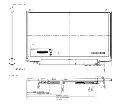 11.6'' TFT LCD Module 1366*768 RGB N116BGE-L41 CMO CHIMEI شاشة العرض
