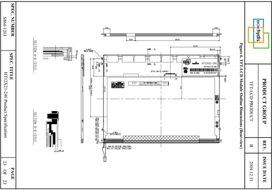 12.1'' TFT LCD XGA 1024*768 RGB BOE العرض الواسع الأصلي الشاشة لمسة HT12X21-240