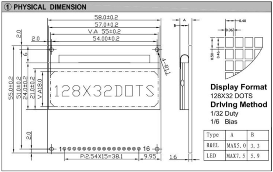 128 * 32 وحدة LCD الرسومية مع ST7921 الضوء الخلفي 3.3 فولت لون أحادي اللون قابلة للتخصيص الشاشة الصناعية