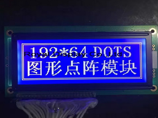 192 * 64 وحدات LCD الرسومية الحجم الكبير STN رابط PIN مع الضوء الخلفي AT0107 AT0108 شاشة عرض صناعية
