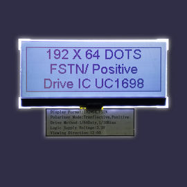 STN Type 192x64 Resolution LCD Graphic Module أصفر + أخضر اللون 19264 نقطة