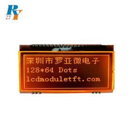 FSTN ST7565P Transmissive LCD Module Display Orange Backlight 128x64 Dots