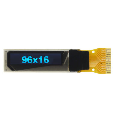 ODM / OEM 96x16DOTS 0.84 بوصة 14 دبوس أحادية اللون الأزرق وحدة عرض OLED