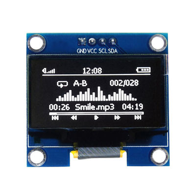 0.96 بوصة أحادية اللون 128 × 64 شاشة LCD صغيرة SSD1306 SPI