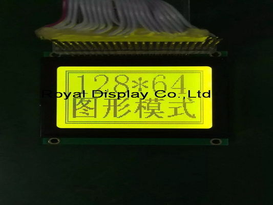 FPC لحام 128x64 نقطة مصفوفة lcd وحدة ترس إيجابي شاشة الكريستال السائل FSTN تحكم مكيف الهواء