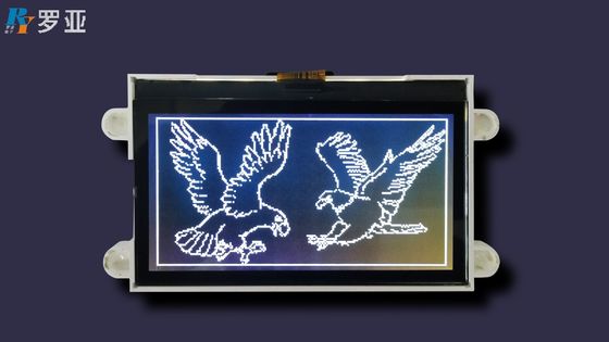 192 * 64 نقطة الرسم انخفاض استهلاك الطاقة Stn-Grey White LED Backlight Module LCD Display