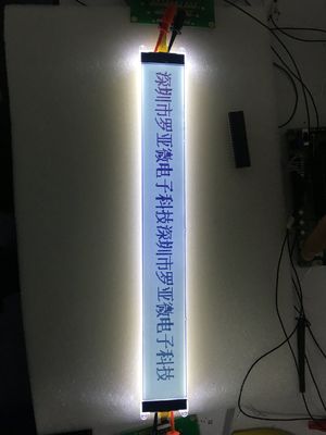 شاشة عرض LCD مصفوفة نقطية مخصصة 372 × 32 نقطة FSTN شاشة عرض انعكاسية إيجابية أحادية الرسم LCD مع ضوء أسود