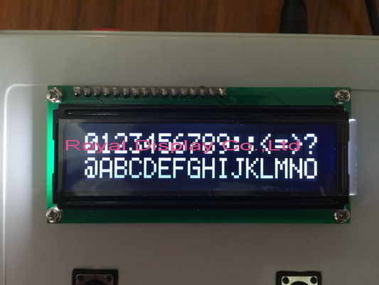 صغير 16X2 COB حرف واجهة متوازية Yg شاشة بيضاء خلفية COG LCD وحدة العرض
