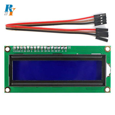16X2 Blue COB Parallel Interface 5V LCD وحدة عرض الأحرف ST7066U الخلفية