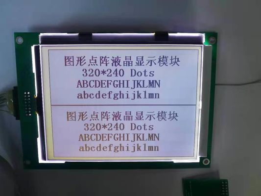320X240 نقطة حجم مخصص موصل Rtp FSTN لوحة أحادية اللون إيجابية وحدة LCD
