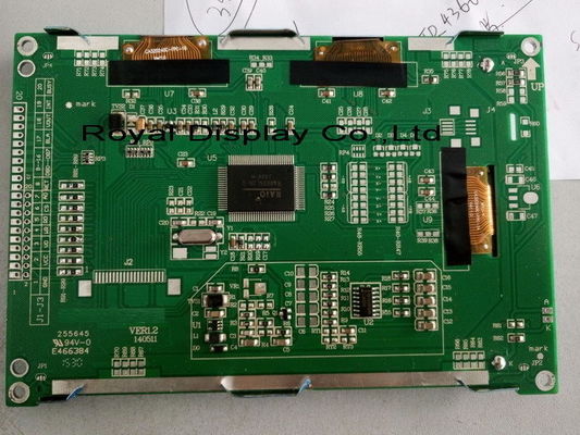 320X240 نقطة حجم مخصص موصل Rtp FSTN لوحة أحادية اللون إيجابية وحدة LCD