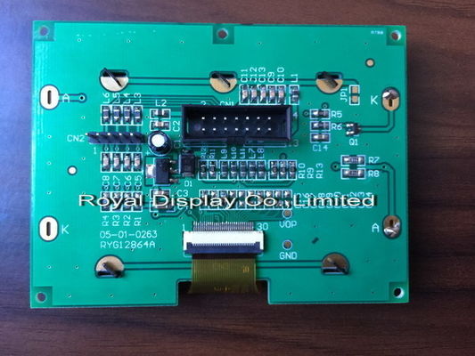 المبيعات الساخنة الأزرق المسلسل Spi صغير 128X64 الرسم الترس / COB Blacklight شاشة LCD الوحدة النمطية